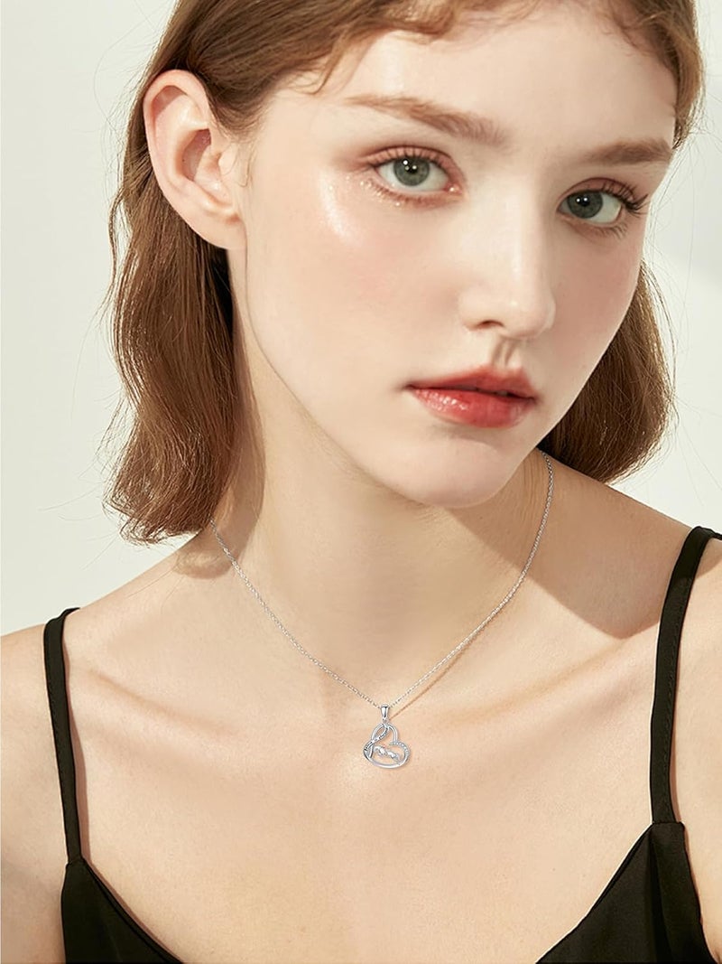 Cargari Store Dragonfly/Butterfly/Elephant/Hummingbird/Axolotl/Horse/Panda/Bee necklace for Women 925 Sterling Silver Heart Pendant Necklace Animal Jewelry Gifts for Women - Image 4
